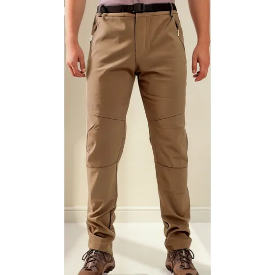 Pantalón Softshell Outdoor Impermeable Hombre Con Micropolar