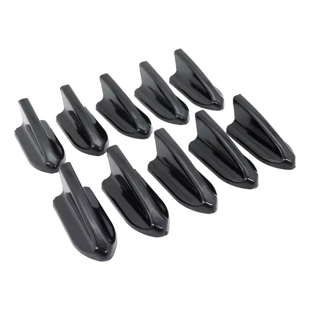 Aletas De Techo Tiburon Difusor 10pc Negro