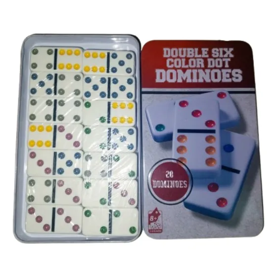 Juego De Domino, Estuche Metal, 28 Pzs 