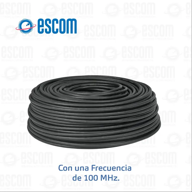 Cable Utp 100% Cobre Cat 5e Color Negro Exterior 305mts