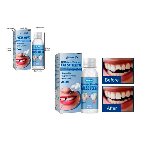 Resina Dentadura Adhesiva Reparación Diente False Teeth