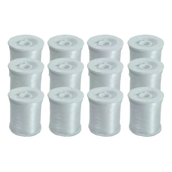 Hilo Nylon Invisible - Transparente  (12 Carretes)