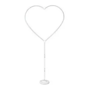 Base De Pvc  Corazon Globos Decoracion Mobiliario Fiesta 