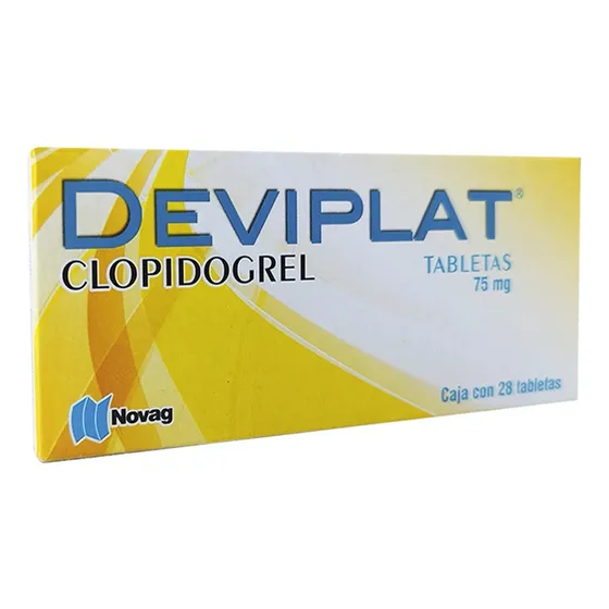Deviplat Clopidogrel 75 Mg 28 Tabletas