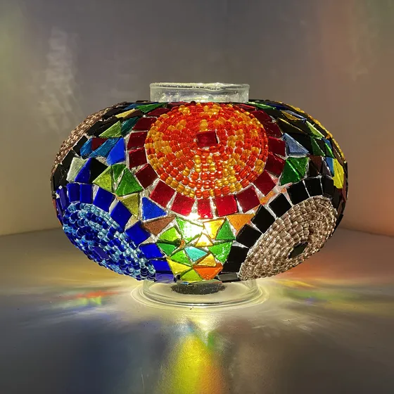 Melidia Globo Repuesto Para Lampara Mosaico Turca Mesa Cisne