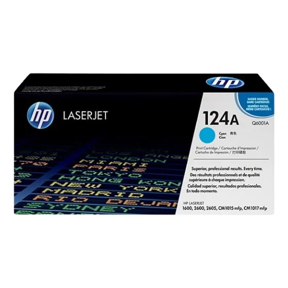 Toner Original Hp Cian Q6001a 124a P/ Laserjet 2600 Cm1015 