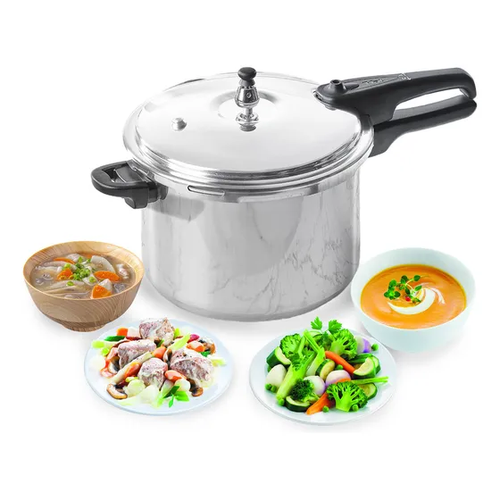 Olla Express De Aluminio T-fal Con 5 Sistemas De Seguridad Y Fácil Limpieza Excelente Opción Para Crear Recetas De Manera Más Rápida Fácil Y Segura Plateada 92180pc