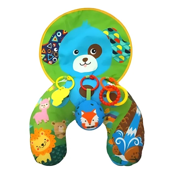 Almohada Didactica Sonajero Mini Gimnasio Bebe Almohadon 