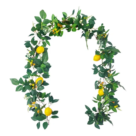 Guirnalda Artificial Limon 6 Pie Flor Silvestr Falso Para