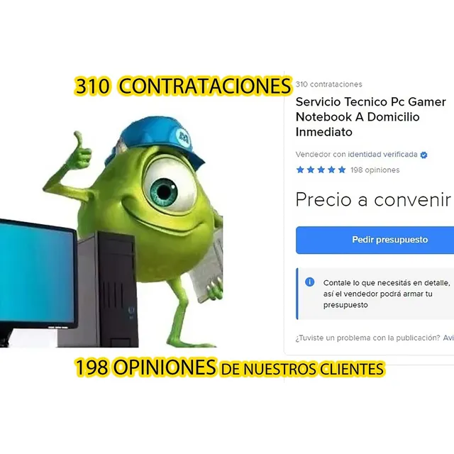 Servicio Tecnico Pc Gamer Notebook A Domicilio Inmediato