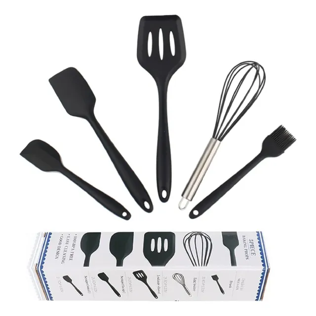 Juego De 5 Utensilios De Cocina De Silicona 