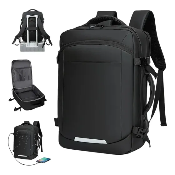 Mochila Executiva UINNATE Impermeável p/ Notebook 16" c/ USB e Antifurto