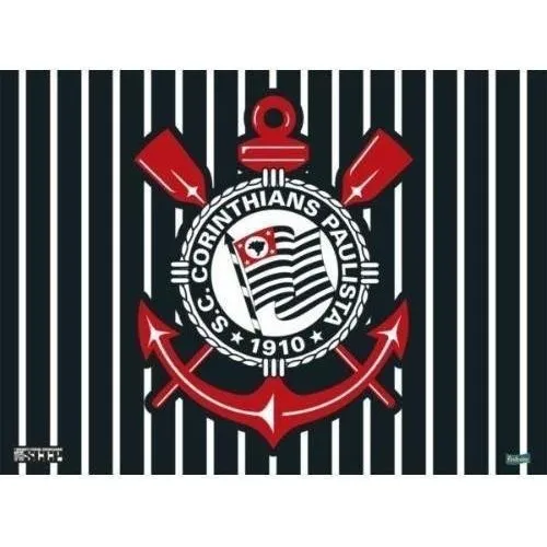 Decoração Festa Corinthians Painel Tnt Gigante 1.40m