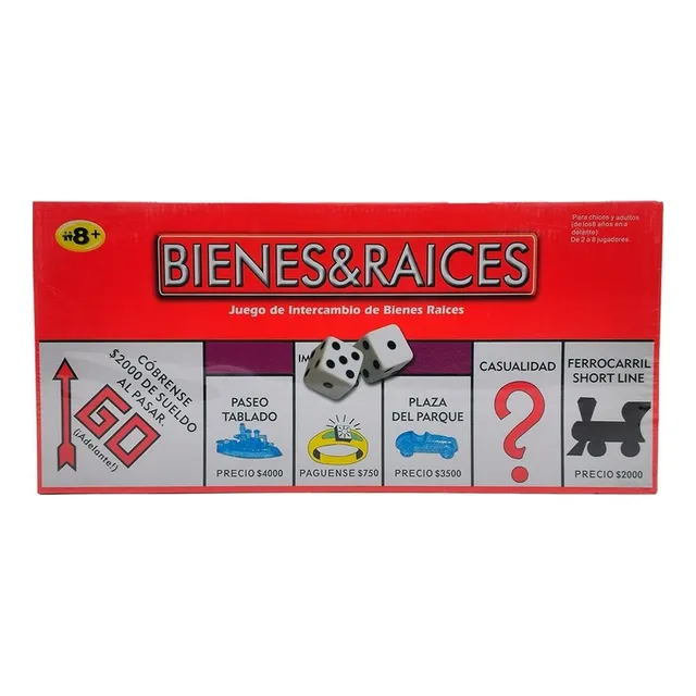Juego Monopolio Bienes Y Raices Tablero Juego De Mesa