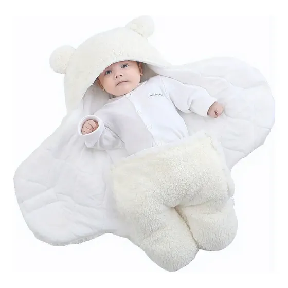 Saco De Dormir Algodón Y Lana Bebé Niño Y Niña Cobija
