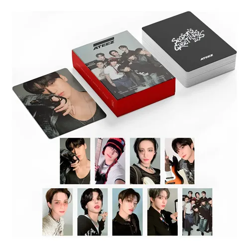 Photocard Kpop Ateez Pastry Shop Holográfico C/ 55 Fotos