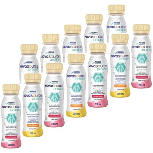 Novasource Proline - Kit C/12 Frascos, 6 De Cada Sabor.