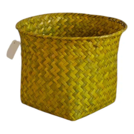 Canasto De Yute Vegetal; Porta Maceta; Cesto