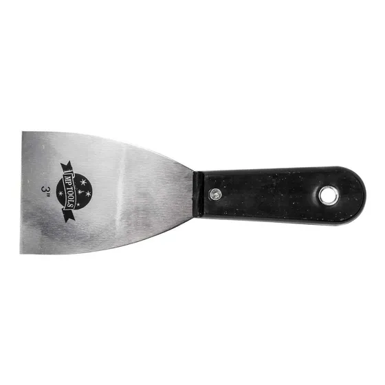 Espatula Flexible Negra Mango Plastica 2 Pulgadas