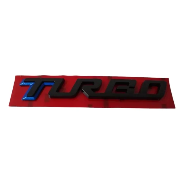 Emblema Letreiro Turbo Cruze Onix Tracker 2020 Preto