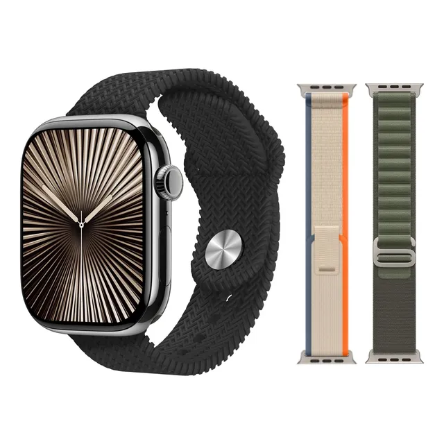 Smartwatch Hk10 Pro Max + Amoled Series 10 Brillante 3 Straps Reloj Inteligente Nuevo 2025