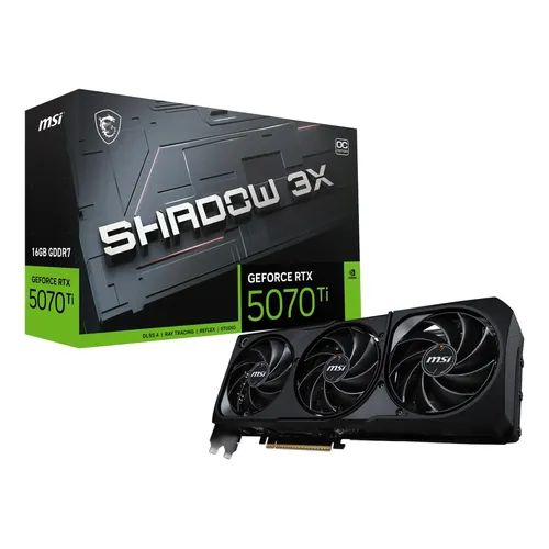 Placa De Video Msi Rtx 5070 Ti Ventus 3x Oc 16gb Gddr7