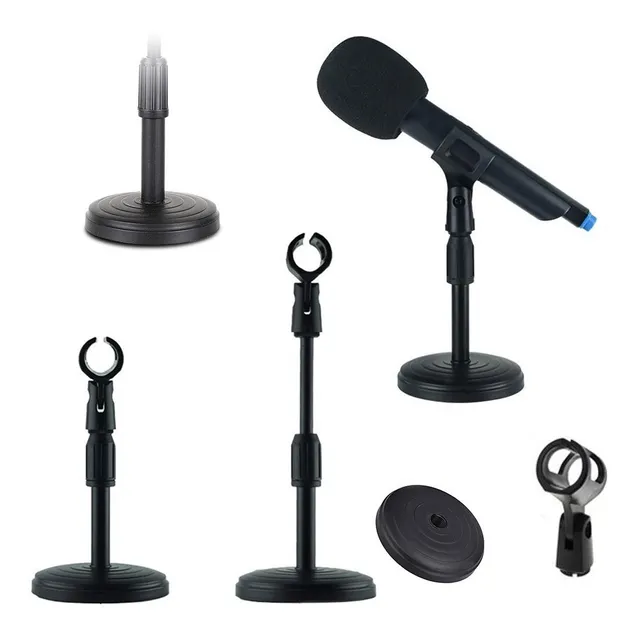 Soporte De Mesa Para Microfono Expandible Hasta 30cm Base