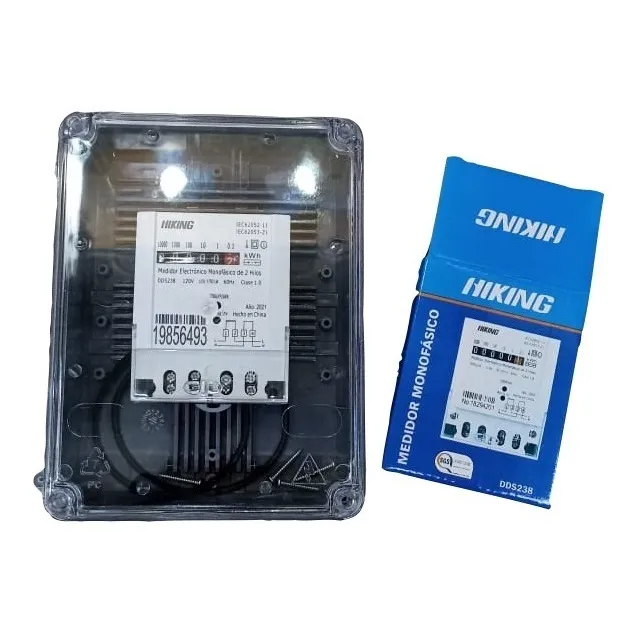 Contador Monofasico Hiking 120v +caja Plástica Para Contador