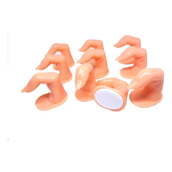 25  Dedos  C/uña Para Practica De Disños De Uñas Acrilicas