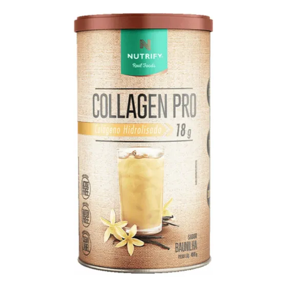Colágeno Hidrolisado Collagen Pro Nutrify Baunilha 450g