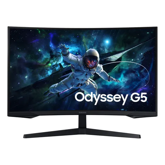 Monitor Gamer Samsung Odyssey G5 32'', Qhd, 165hz, 1ms, Freesync, Hdmi, Dp Preto