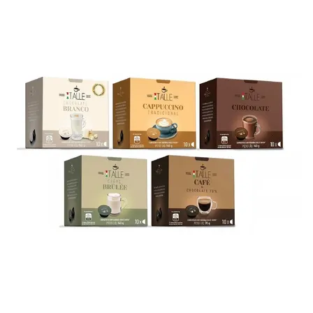 Capsula Dolce Gusto Chocolate Cappuccino Cafe Italle 50 Und