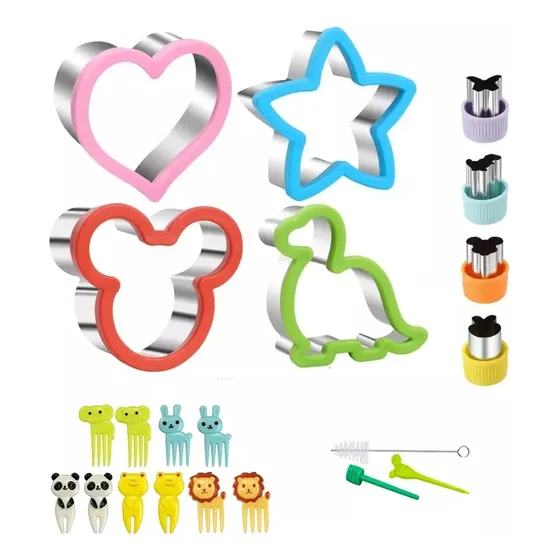 Kit Cortador De Pan Figuras Moldes Para Comidas De Niños
