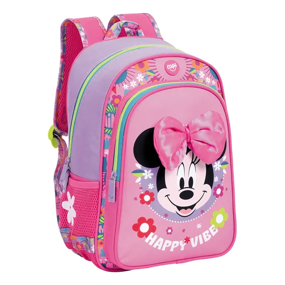 Mochila Morral Bolso Mediano Minnie Mouse Para Niñas Capi