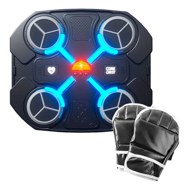 Máquina Entrenador De Boxeo Musical Juvenil Led - El Rey
