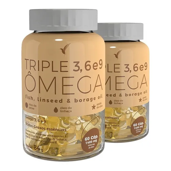 Triple Ômega: Ômega 3, 6 E 9 - 60 Dias + Ebook