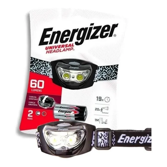 Linterna Led Vincha Minera Energizer Manos Libres 60 Lumens