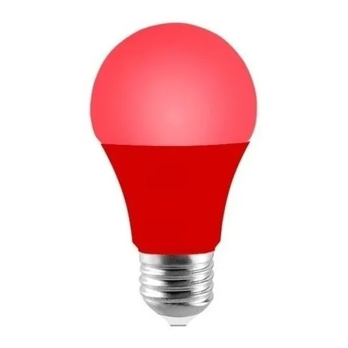 Lampara Led Bulbo 5w Luz Rojo E27