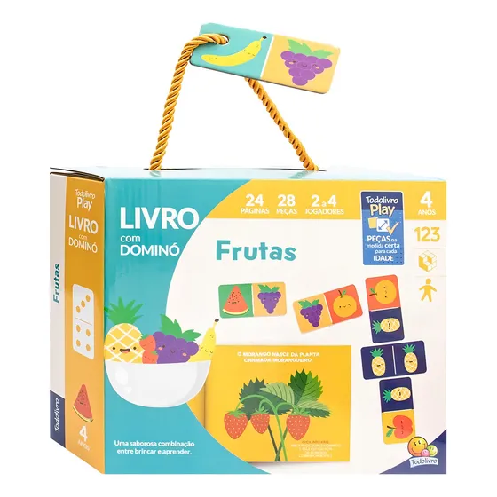 Livro Frutas Edição 1 Com Dominó Em Português 2023 Autor E Editora Todolivro