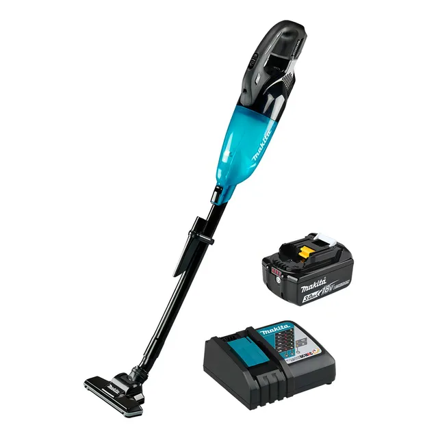 Aspiradora Lxt Makita Dcl283fzb + Batería + Cargador Color Azul Petróleo