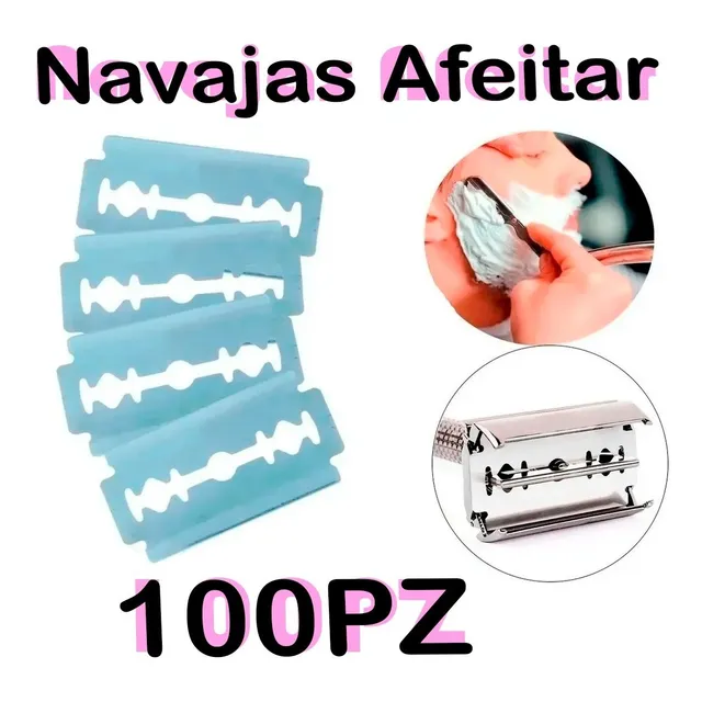 100 Navajas Dorco Doble Filo Para Rastrillo Mariposa Full