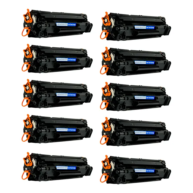 Kit 10 Cartucho Toner 85a 35a 36a P1005 P1102 Envio Full Negro