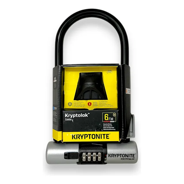 Candado Para Bicicleta Kryptonite Kryptolok Combo Color Gris