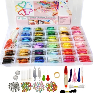Kit De Hilo De Pulsera De Amistad - 276 Piezas De Hilo De Bo Kit De Hilo De Pulsera De Amistad - 276 Piezas De Hilo De Bo