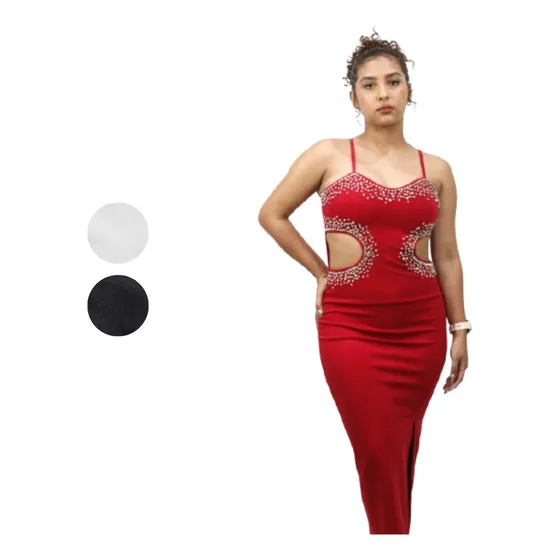 Vestido Americano Marca Love Couture Elegante Con Piedria