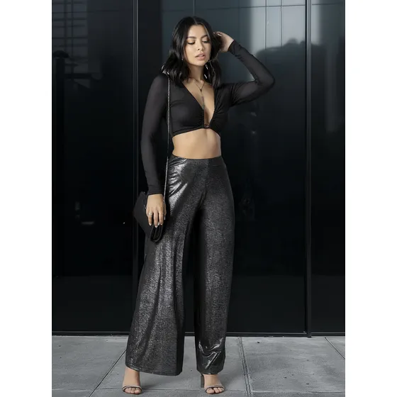 Pantalón Mujer Negro Mp 3406