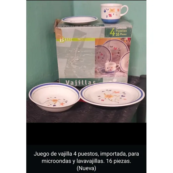 Vajilla 4 Puestos