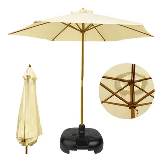 Ombrelone Com Base Guarda Sol Grande 2,70m Piscina Sombrero Ombrelone Com Base Guarda Sol Grande 2,70m Piscina Sombrero