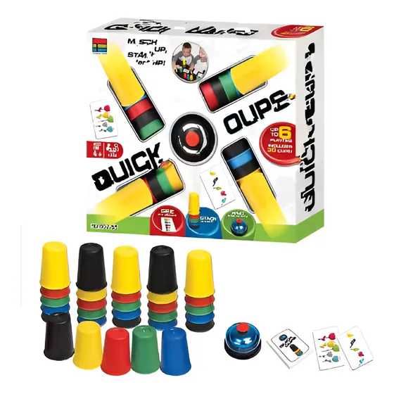 Juego De Mesa Vasos Rapidos Apilables Quick Cups Cartas