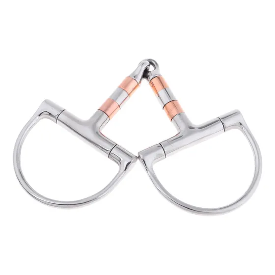 Bocado Rodillo Cobre Caballo D Anillo Sna-ffle Bit Parte